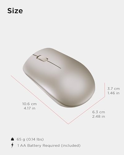 Lenovo 530 Wireless Mouse – Ergonomic Abyss Blue Design with 2.4 GHz Nano USB Receiver, 1200 DPI Optical Sensor for Precision Tracking, Lightweight & Portable for Effortless Navigation, Ideal for Left & Right-Handed Users, Perfect Companion for Work or Travel