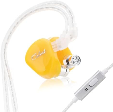 Ultimate Audio Revolution with QOA Celest Rue Premium In-Ear Monitors – Lightweight 6 mm Dynamic Driver Earbuds with Customizable Detachable Cable – Stylish Purple IEMs for Unmatched Hi-Fi Stereo Clarity Ideal for Musicians, Gamers, and Audiophiles – Experience Crystal-Clear Sound Across All Devices