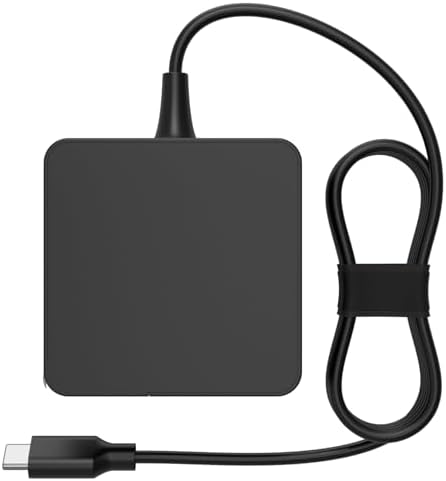 Asus Zenbook & Vivobook USB-C Charger – UL Safety Certified, Fast 65 W/45 W Power Adapter with 7.5 FT Cord – Foldable Plug, Universal Compatibility for Enhanced Performance with Expertbook & Chromebook Series – Hassle-Free Warranty & Service