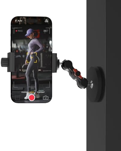 Elevate Your Smartphone Filming with the SOH Gym Magnetic Phone Mount Holder – 360° Adjustable Suction Cup for Ultimate Hands-Free Shooting and Stability. Designed for i Phone 16, 15, 14, 13, and Most Smartphones, This Innovative Magnetic Mount Easily Attaches to Any Metal Surface, Perfect for VLOG and POV Enthusiasts. Experience Unmatched Flexibility with Its 360° Rotatable Design, Ideal for Capturing Dynamic Angles During Workouts, Driving, or Outdoor Adventures. Crafted from Durable Materials for Long-Lasting Use, This Gym Phone Holder Ensures Your Device Remains Secure While Enhancing Your Navigation and Communication Efforts. Enjoy the Freedom of Hands-Free Technology Wherever You Go – Clean the Suction Cup Regularly for Optimal Performance and Maximize Your Smartphone’s Utility with This Essential Accessory. Perfect for Active Lifestyles and Everyday Convenience.