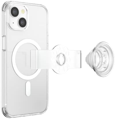 Pop Sockets i Phone 14 Pro Case with Integrated Slidable Grip & Kickstand – Pink Opalescent – Ultimate Wireless Charging Compatibility, 10 ft Drop Protection, and Easy Mag Safe Integration for Enhanced Mobile Experience