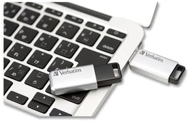 Verbatim 16 GB Secure Pro USB 3.0 Flash Drive – AES 256 Encryption for Ultimate Data Security, Lightning-Fast Transfers, Sleek Silver Design – Perfect for Safe File Storage on PCs and Macs