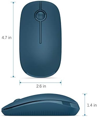 Sleek Vssoplor Wireless Mouse – Ultra-Slim Silent Optical Companion for Laptops & PCs | 2.4 GHz Nano Receiver, Perfect for Quiet Workspaces & Travel | Enhanced Compatibility for Windows, Mac & Linux