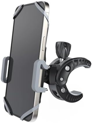 CR-30 Adjustable Clip Mic Stand Phone Holder – Ultimate Versatile Mount for i Phone, Samsung, Pixel & All Smartphones – Perfect for Musicians, Podcasters & Creators – Lightweight, Portable Design with Superior Stability in Chic Grey Finish – Revolutionize Your Recording & Streaming Experience with Unmatched Convenience and Performance