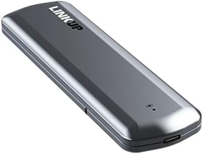 LINKUP Tool-Less NVMe SSD Enclosure – High-Speed 10 Gbps USB-C Adapter for M.2 Drives | Durable Aluminum Design for Enhanced Performance | Seamlessly Compatible with Samsung 960/970 EVO/PRO, WD Black, and Intel for Windows & Mac Users | Effortless Storage Expansion and File Transfer Solution