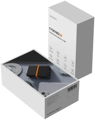 Compact Ga N USB-C Charger with 1 TB SSD & 4 K HDMI Output | 65 W Power Delivery for Mac Book, i Pad, i Phone, Samsung & Steam Deck | Versatile 3-Port Fast Charging Hub for Travel | Worldwide Voltage Compatibility & Enhanced Data Storage Solutions