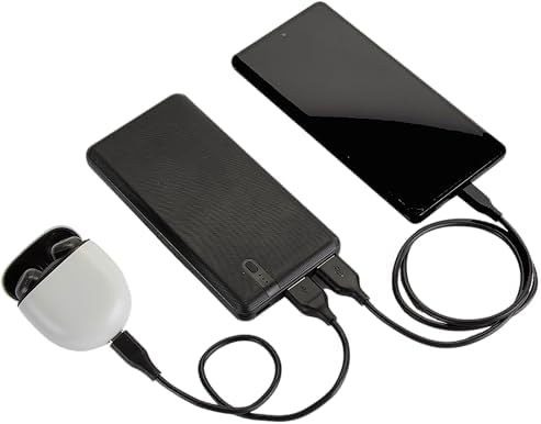 Interstate Batteries 10 K Portable Power Bank – 10,000 m Ah High-Speed Charger for Cell Phones & Electronics, Travel-Ready Dual USB Output, LED Battery Indicator, Compact Emergency Power Solution, Enhanced Compatibility for On-the-Go Charging