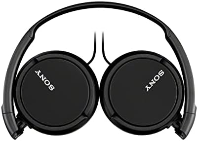 Sony MDR-ZX110 AP Wired On-Ear Headphones with Integrated Mic – Lightweight Design for Unmatched Comfort and Superior Sound Quality, Perfect for Music Lovers and Professionals on the Go, Adjustable Fit with Foldable Portability for Effortless Storage and Hands-Free Calls