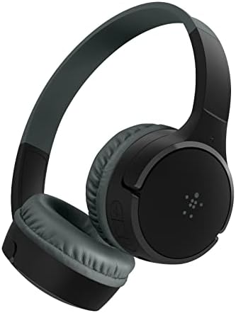 Belkin Sound Form Mini Kids Wireless Bluetooth Headphones – Safe 85 d B Volume Control, 30-Hour Playtime, Built-In Microphone – Lightweight On-Ear Style for i Phone, i Pad, Fire Tablet & More – Ideal for Learning, Entertainment & Safe Listening