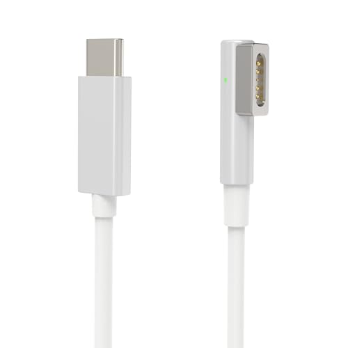AJJ Magnetic USB C Charging Cable for Mac Book Air & Pro (2006-2012) – 60 W Fast Charge, L-Tip Connector for Seamless Connectivity, Durable Tangle-Free Design for Professionals on the Go
