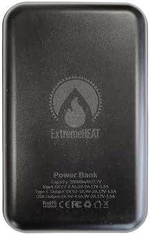 Extreme HEAT 10,000 m Ah Portable Power Bank – High-Capacity Rechargeable Charger for Heated Clothing, Blankets, and More – Dual USB Ports for Simultaneous Device Charging – Compact and Rugged Design for Adventurers – Optimal Performance with 5 V/2.0 A Output