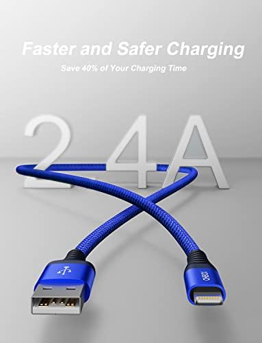 Experience Unmatched Charging Efficiency with the ohbox USB-C to Lightning Cable 3 FT – 3 Pack Fast Charging Braided Cords for i Phone 14/13/12/11 and i Pad – Ultimate Durability and Compatibility for Your Devices