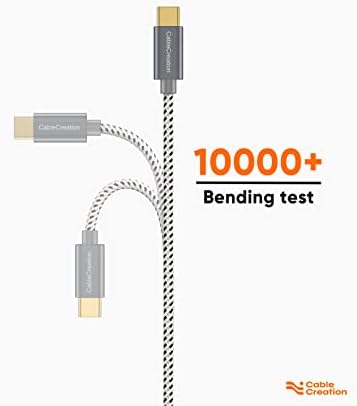 Compact USB C Cable Duo – 0.5 FT Braided Fast Charging Cables for Seamless Data Transfer | 3 A Power & 480 Mbps Speed | Ultimate Compatibility for Mac Book Air, Galaxy S22 Ultra, Stylus Pen, and More | Durable Design | Ideal for On-the-Go Connectivity