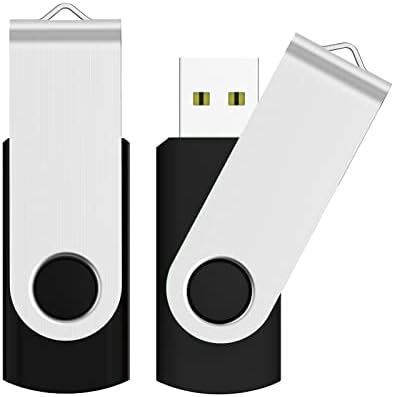 JUANWE 10-Pack 2 GB USB Flash Drives – Reliable Portable Memory with 360° Swivel Design for Effortless Data Management – Ideal for Computers, Cars & On-the-Go Storage – Durable USB 2.0 Thumb Drives for Quick File Transfers and Backup Solutions