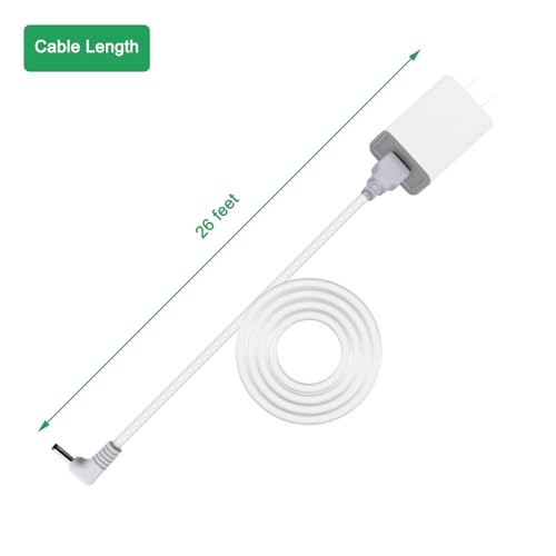 High-Performance 13 FT Power Adapter for Ring Stick Up Cam & Pan Tilt Cameras – Premium DC Barrel Charger for Uninterrupted Surveillance and Flexibility in Installation