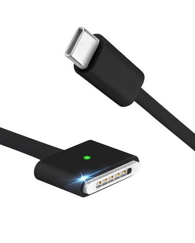 Experience Unmatched Power with the 140 W USB-C to Magnetic 3 Charger Cable for Mac Book Air/Pro – 9.8 ft Durability & Enhanced Compatibility for Seamless Charging Performance – Ideal for M1, M2, M3 Models 14-16 Inches – Fast Charging Solution for On-the-Go Users