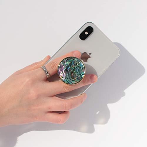 Seashell-Inspired Phone Grip Stand – Stylish Blue-Green Collapsible Holder for Smartphones and Tablets – Ultimate Stability and Hands-Free Viewing Solution – Perfect Gift for Tech Enthusiasts and Trendsetters