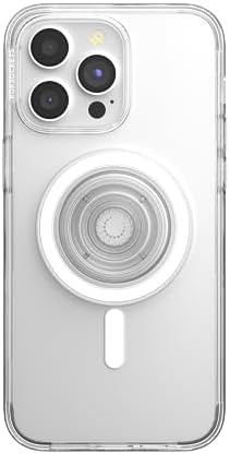 Transparent Mag Safe-Compatible Phone Grip Case for i Phone 15 Pro Max – Superior Drop Protection and Effortless Wireless Charging – Elevate Your Style with Enhanced Handling and Sleek Design