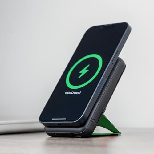 Ultra-Fast Magnetic Power Bank 10000 m Ah – Sleek Portable Charger for Smartphones with Enhanced Compatibility, Quick Charge Technology, and Adjustable Viewing Angle – Perfect for Travelers and Professionals