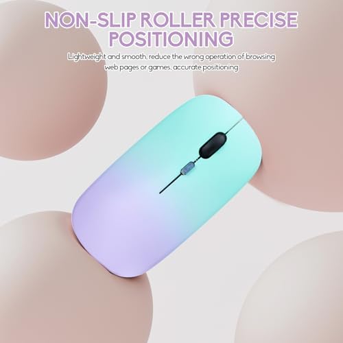 Seamless Productivity with 3 Pack Rosy Glow Red Wireless Bluetooth Mouse – Rechargeable, Silent, and Slim Dual Mode Mice for Laptop, Desktop, i Pad, and Mac – Perfect for On-the-Go Professionals and Students