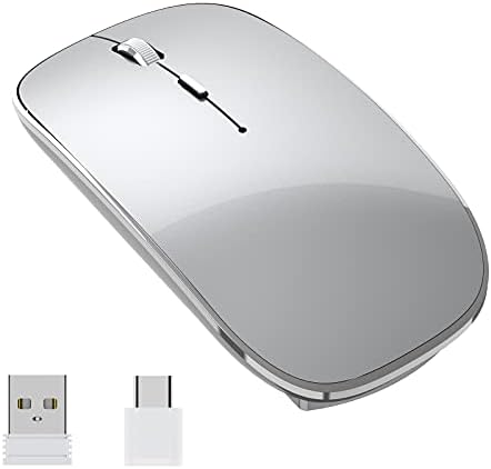 Elevate Your Computing Experience with the Q23 S Black Wireless Mouse – Rechargeable, Dual Mode USB-A & Type-C, Silent Operation, and 3 Adjustable DPI for Ultimate Precision and Versatility Across Laptops, Macs, PCs, and Android Devices