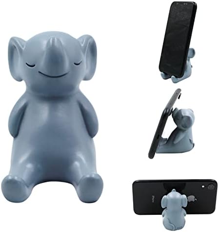 Desk Cell Phone Holder Stand Cute Animals Resin Smartphone Holder Bracket for Office Free You Hands Home Ornament – Enhanced Compatibility and Speed