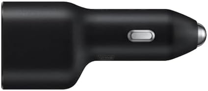 Ultra-Fast Vehicle Charger with Dual USB-C and USB-A Outputs – 40 W Power Delivery for Rapid Charging on the Go, Compatible with Samsung and More, Compact Design for Easy Portability