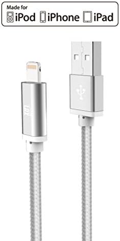 LAX MFi Certified Lightning Cable for i Phone & i Pad – 6 ft Durable Braided USB Cord with Fast Charging Capability for Enhanced Performance and Compatibility Across All Devices