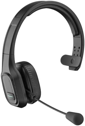 COMEXION Trucker Bluetooth Headset V5.0 – Ultra-Lightweight Noise-Canceling Wireless Headphones for Superior Call Clarity, Ideal for Zoom & Skype Meetings, Ergonomic On-Ear Comfort for Long Sessions, Perfect for Home Office Professionals and Remote Workers