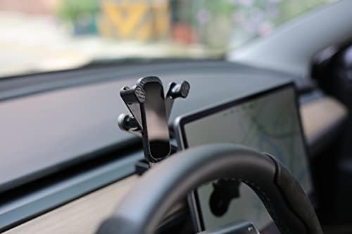 Revolutionary Tesla Phone Mount for Model 3 & Model Y – Automatic Gravity Grip Holder with Foldable Design for Ultimate Convenience – 2024 Tesla Accessory for Seamless Smartphone Integration and Enhanced Driving Safety