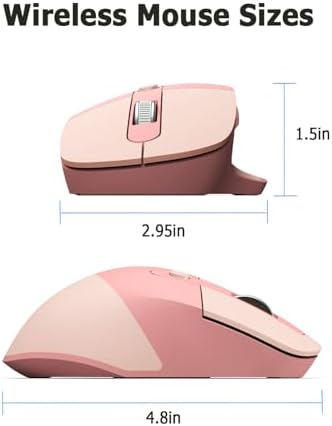 Adorable Pink Cat Wireless Silent Mouse – 2.4 GHz Plug and Play Optical Companion for Laptop & PC – Compact, Noise-Free Design Perfect for Home, Office, and Study Sessions – Cute Cat-Themed USB Nano Receiver Included