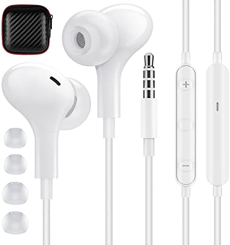 Magnetic USB C Earbuds for Samsung Galaxy S24 Ultra, S23 FE, S22, S21, A54, A53 & i Phone 16, 15 Pro Max – Noise Isolating Wired Headphones with Microphone and Volume Control for Enhanced Audio Experience – Perfect for Music Lovers and Professionals