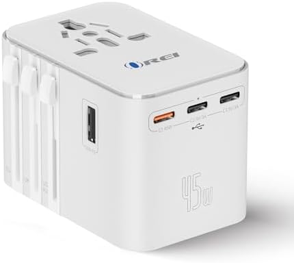 OREI Switzerland Travel Plug Adapter with Dual USB Ports – Ultimate Type J Charging Solution for USA Devices – Fast, Efficient Power for i Phones, Laptops, Tablets & More – Essential Travel Accessory for Hassle-Free Connectivity