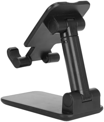 Desktop Mobile Phone Holder,Portable Adjustable Desktop Stand Holder Foldable Mirror Face Bracket for 12.9 in Mobile PhoneTablet,for Home Office,for Live BroadcastEntertainment (Black) – Enhanced Compatibility and Speed