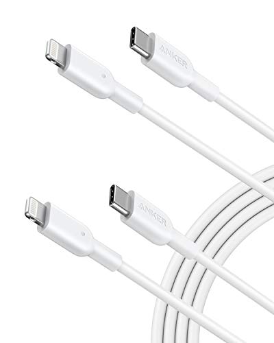 Anker 10 ft USB C to Lightning Cable – MFi Certified for i Phone 13 Pro, 12 Pro Max, 12, 11, X, XS – High-Speed Power Delivery Charging and Data Transfer – Durable White Design for Ultimate Convenience and Compatibility