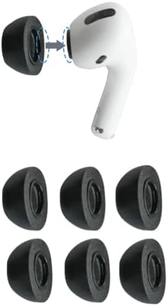 Transform Your Audio Experience with Comply Memory Foam Earbud Tips for Samsung Galaxy Buds2 Pro | Unmatched Comfort, Enhanced Noise Isolation, Secure Anti-Slip Fit | Premium Black, Large Size (3 Pairs) – Elevate Listening Pleasure with Tailored Fit and Durability