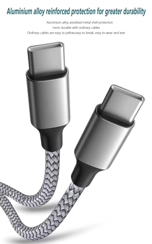 Fast Charging USB C to USB C Cable – 10 ft Braided Type C Charger Cord (2-Pack) for i Phone 15 Series, i Pad Pro/Air, Mac Book Air, Samsung Galaxy S23/S22/S21, Note 20 & PS5 – 60 W Power Delivery, Durable & Tangle-Free Design for Maximum Flexibility and Enhanced Compatibility