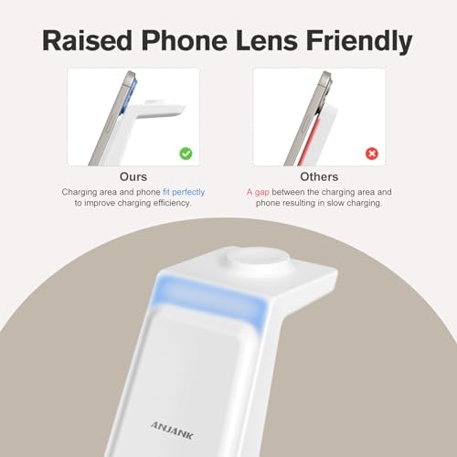 Revolutionary 3-in-1 Wireless Charging Station with LED Alarm Clock – Simultaneous Charging for i Phone 16-11 Pro Max, Apple Watch Series 10-5, and Air Pods Pro 4-2 – Space-Saving Nightstand Dock with Adjustable Brightness, Phone Case Compatibility, and Enhanced Safety Features – Perfect for Home, Office, and Travel