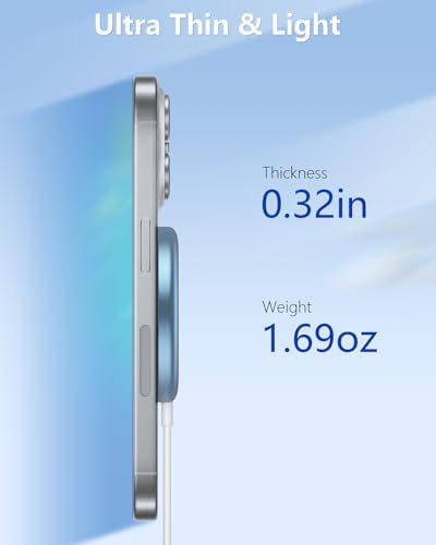 NANAMI Magnetic Wireless Charging Pad – Premium Fast Charger for i Phone 16/15/14/13/12 & Air Pods 3/2/Pro/Pro 2 with 20 W PD USB-C Adapter – Sleek Design for Effortless Charging & Enhanced Compatibility