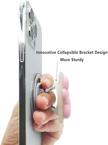 Charming Pink Paw Magnetic Phone Grip for Mag Safe – Whimsical 3 D Accessory for Kindle & Android Devices, Enhanced Wireless Charging Compatibility for Trendy Girls & Women – Lightweight and Secure Design for Effortless Handling and Stylish Self-Expression