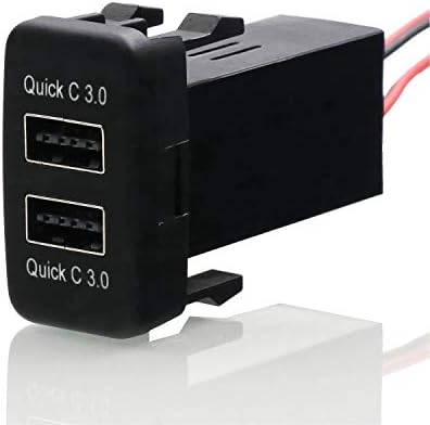 Experience Unmatched Charging Efficiency with the QC3.0 Dual USB Car Charger Adapter for Toyota VIGO – Lightning-Fast Quick Charge Power Socket for Smartphones and GPS Devices – Ultimate Automotive Power Solution with Robust Safety Features and Elegant Design