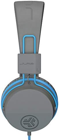 Experience Superior Sound with JLab JBuddies Studio On-Ear Kids Headphones – Safe Volume Limiter, Adjustable & Folding Design, Noise Isolation, Built-in Mic for Toddler Audio Enjoyment (Graphite/Blue) – Perfect for Home, School, and Travel