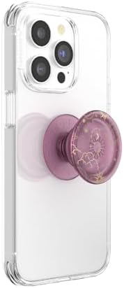 Mag Safe-Compatible Glitter Pop Socket Phone Grip & Stand – Stylish Clear Kickstand for Secure Wireless Charging and Effortless Media Viewing, Essential Cute Accessory for Enhanced Mobile Experience