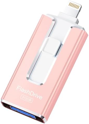 MFi Certified 256 GB Flash Drive – Ultimate Memory Solution for i Phone & i Pad Users, High-Speed Data Transfer for Effortless Photo & Video Backup, Multi-Device Compatibility with Android & PC, Compact USB Thumb Drive for On-the-Go Storage (Black)