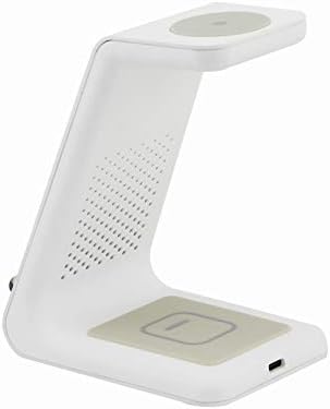 Revolutionary 3-in-1 Qi-Certified Fast Wireless Charging Station for Samsung Devices – Ultimate Portable Charger for Galaxy S20, Note 10, S9, S8 & Galaxy Watch – Sleek, Compact Design for Effortless Multi-Device Charging and Superior Compatibility