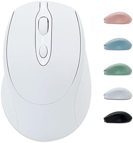 Sleek Silent Rechargeable Wireless Mouse – Ergonomic Light Green Design for Laptop, i Pad, Mac Book, Surface Pro, and More – Perfect for Travel and Everyday Use with Dual Mode Bluetooth Compatibility
