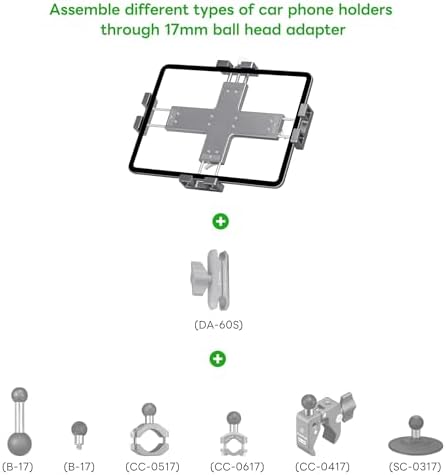 FANAUE 360° Rotatable i Pad Holder for Car – Versatile Tablet Mount for Vehicles, Windshield & Dashboard – Compatible with 8-12.9″ i Pad Mini & Pro Models – Sturdy Aluminum Alloy Design for Enhanced Navigation & Entertainment on the Go