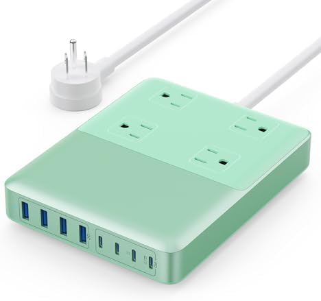 Revolutionize Your Charging Setup with the 12-in-1 USB C Power Strip – 200 W Ga N IV Fast Charger with 4 AC, 4 USB-A, and 4 USB-C Ports, Perfect for Mac Book and i Phone 16/15/14 – 5 ft Cord for Ultimate Flexibility in Home and Office Environments