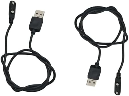Universal Magnetic Smart Watch Charger 2-Pack – Fast Charging Cable for 7.5 mm to 8 mm Pin Spacing – Reliable Smartwatch Accessories for Effortless Power Up and Enhanced Compatibility