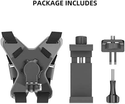 Premium Motorcycle Helmet Smartphone Mount – Ultimate Chin Strap Clip for i Phone 15 Pro Max, Samsung, Google & All Mobile Devices – Superior Stability for Safe Navigation and Effortless Hands-Free Use – Lightweight & Durable Accessory for Bikers – Quick-Release Mechanism for Instant Phone Access – Essential Gear for Motorcycle Adventures and Connectivity on the Road